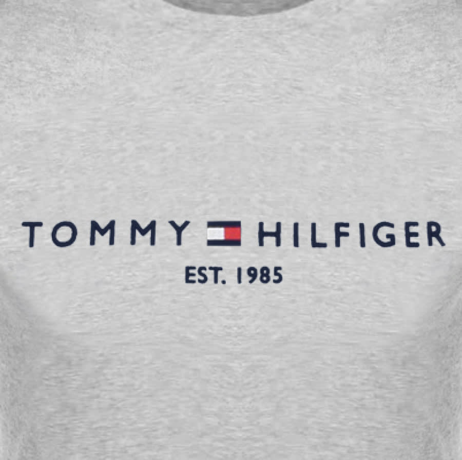 Alternative Image for ProductTommy Hilfiger Logo T Shirt Grey3